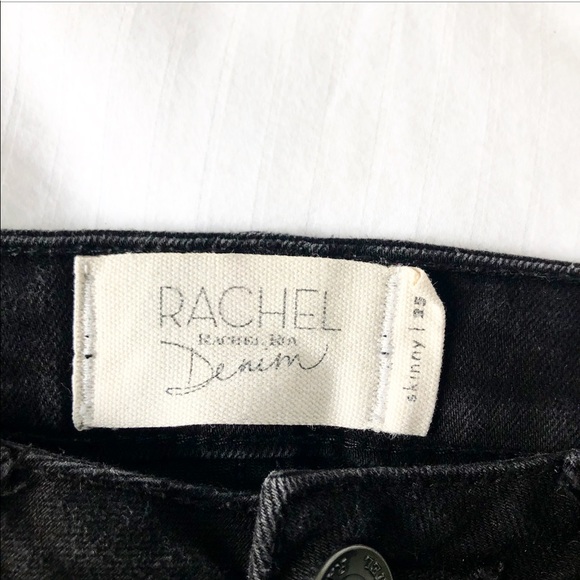 Rachel Roy Black Skinny Jeans with Studs - Picture 3 of 3